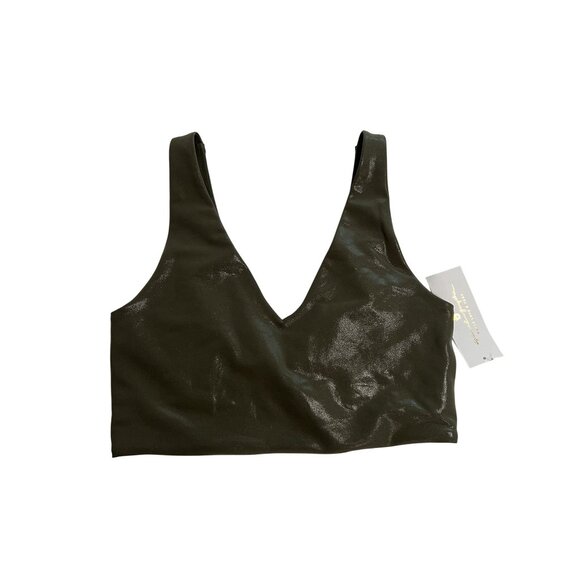 Spiritual Gangster Harlow High Gloss Crop Tank in Spruce - Picture 1 of 5